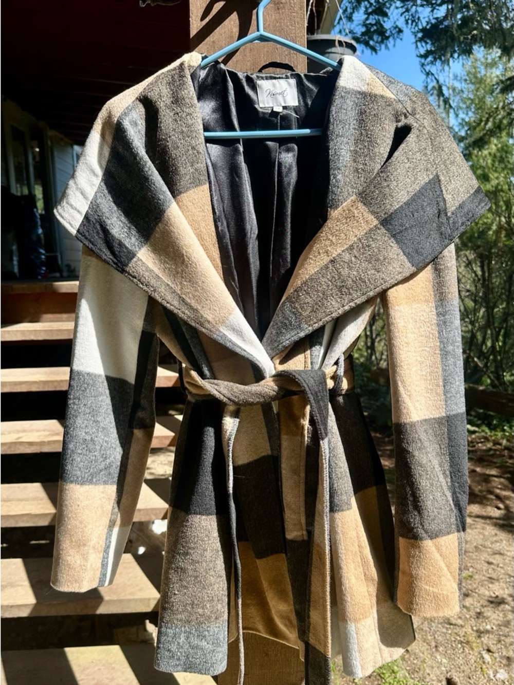 Kismet Black and Cream Labeled Garment